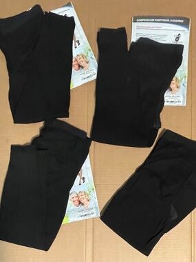 4 Pair Large Women's Absolute Support Compression Pantyhose Leggings 20-30mmHg
